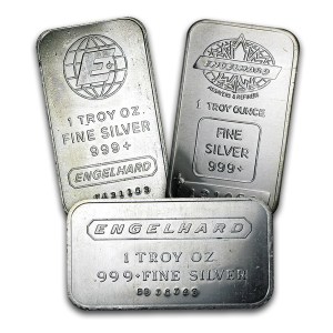 1 oz Silver Bar - Engelhard (Design Varies)