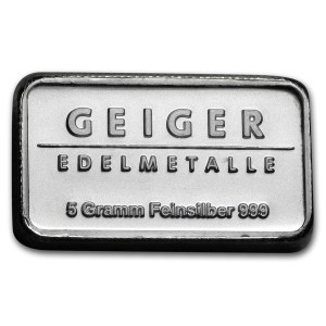 5 gram silver bars