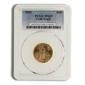 2002 1/4 oz Gold Eagle $10 PCGS MS69