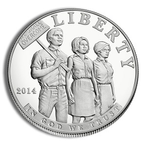 2014-P $1 Civil Rights Act Silver Commemorative - Proof