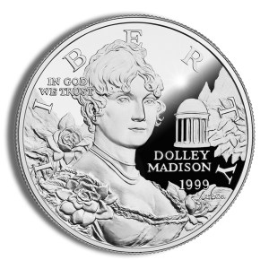 1999-P $1 Dolley Madison Silver Commemorative - Proof