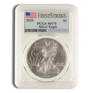 2020 Silver Eagle PCGS MS70 First Strike