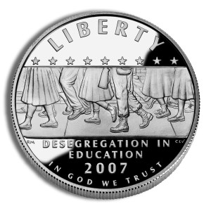 2007-P $1 Little Rock, Deseg Silver Commemorative - Proof