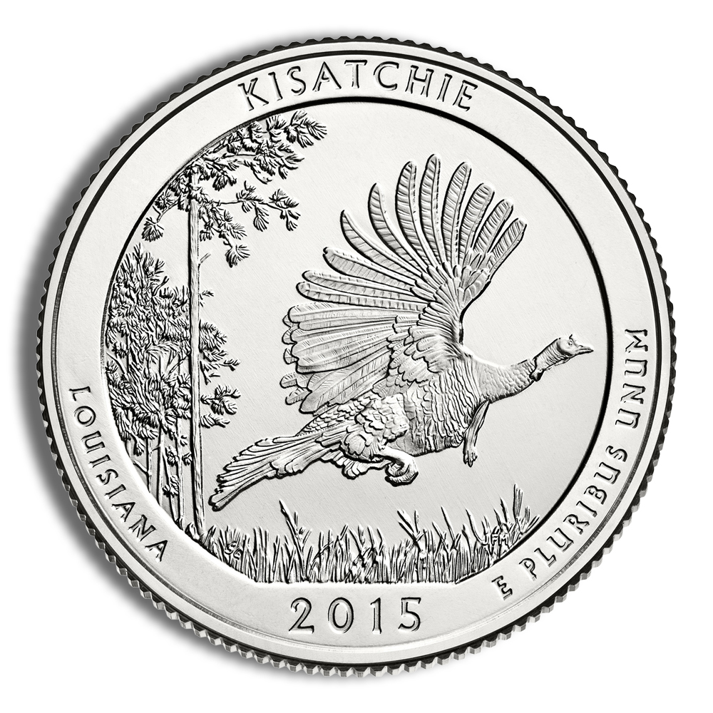 2015-P 5 oz America The Beautiful Silver Kisatchie Silver Coin NGC SP70 - Image 3