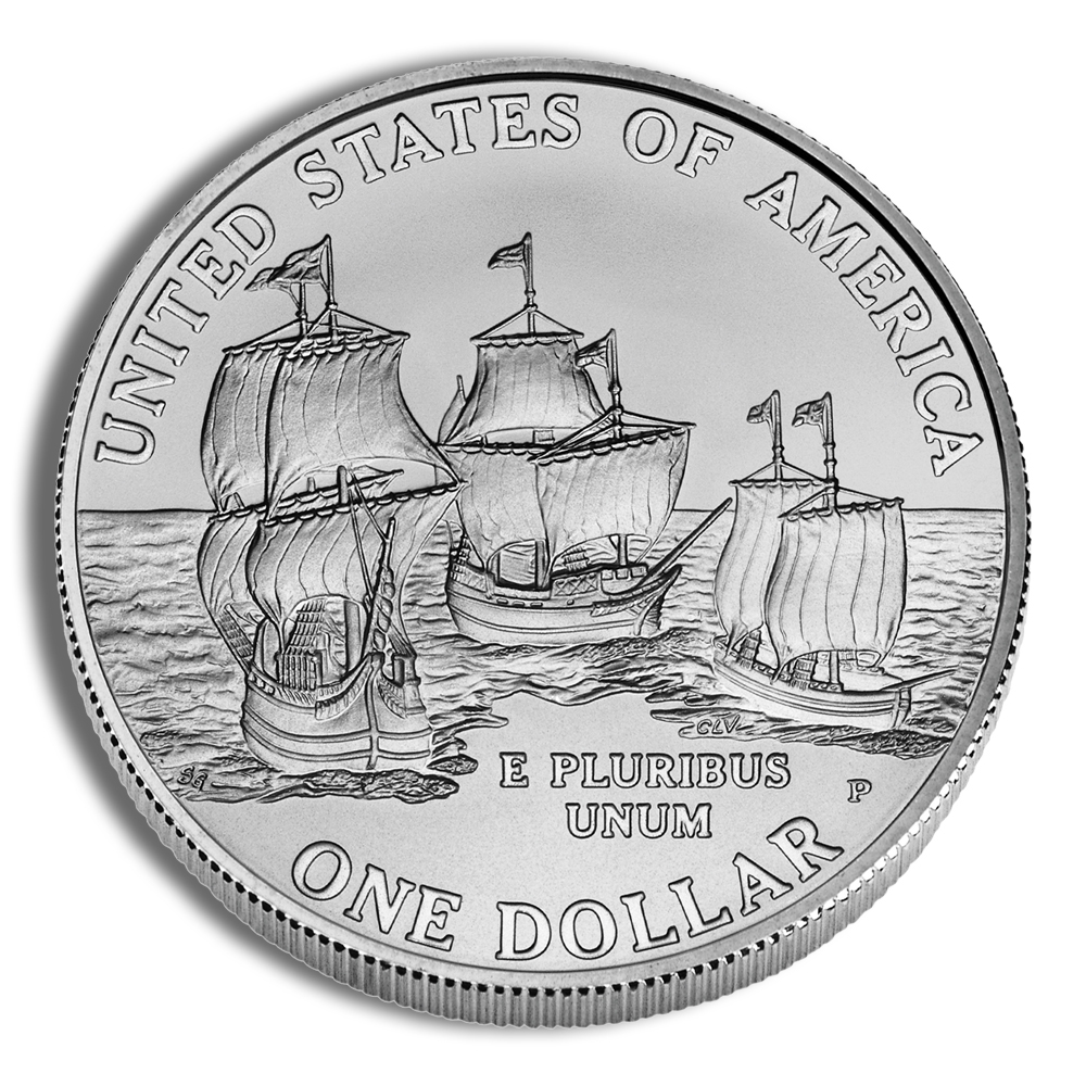 2007-P $1 Jamestown Silver Commemorative - BU - Image 2