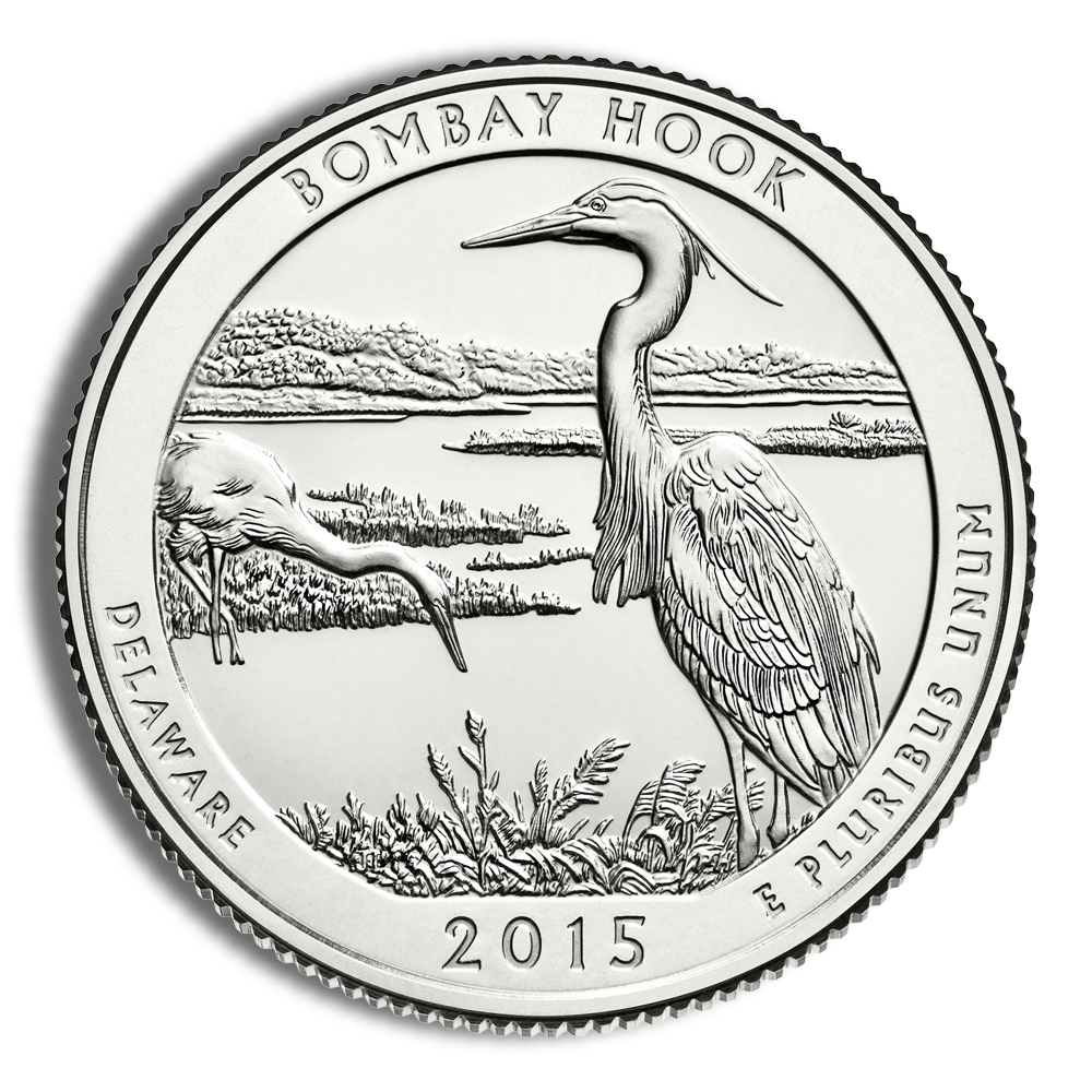 2015-P 5 oz America The Beautiful Silver Bombay Hook Silver Coin NGC SP70 - Image 3