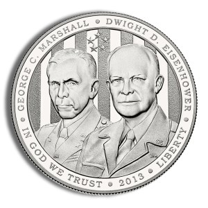 2013-P $1 Five Star Generals Silver Commemorative - Proof