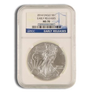 2014 Silver Eagle NGC MS70 Early Releases