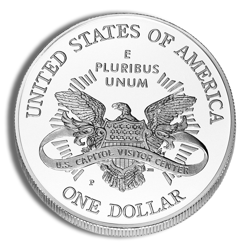 2001-P $1 Capitol Visitor Center Silver Commemorative - BU - Image 2