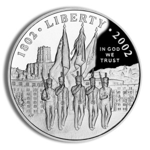 2002-W $1 West Point Silver Commemorative - Proof
