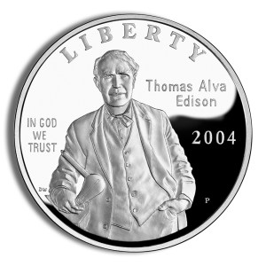 2004-P $1 Thomas A. Edison Silver Commemorative - Proof