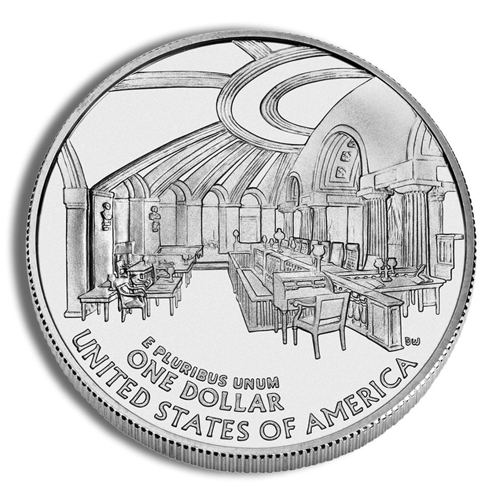 2005-P $1 John Marshall Silver Commemorative - BU - Image 2