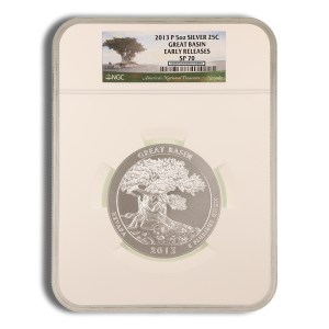 2013-P 5 oz America The Beautiful Silver Great Basin Silver Coin NGC SP70