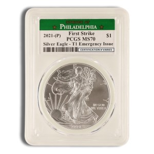 2021 (P) Silver Eagle PCGS MS70 First Strike