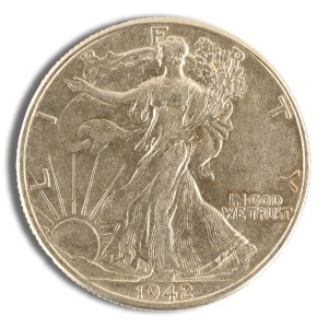 $1 FV 90% Silver Walking Liberty Half Dollars - XF/AU