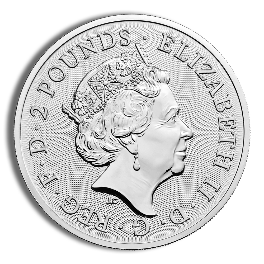 2022 1 oz Silver Great Britain Maid Marian BU - Image 2