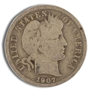 $1 FV 90% Silver Barber Dimes - G-F