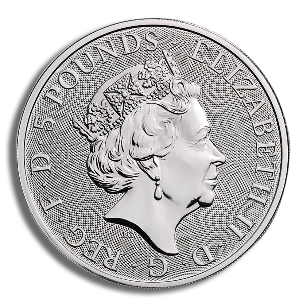 2020 2 oz Silver Great Britain Queen's Beasts - White Horse - Image 2