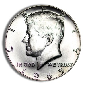 $1 FV 40% Silver Kennedy Half Dollars (1965-1969) - BU