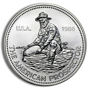 1 oz Silver Round - Engelhard Prospector