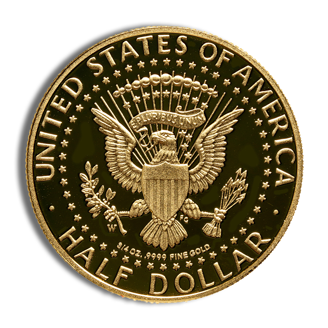 2014-W 3/4 oz JFK Half Dollar Gold Coin (Box & COA) - Image 2