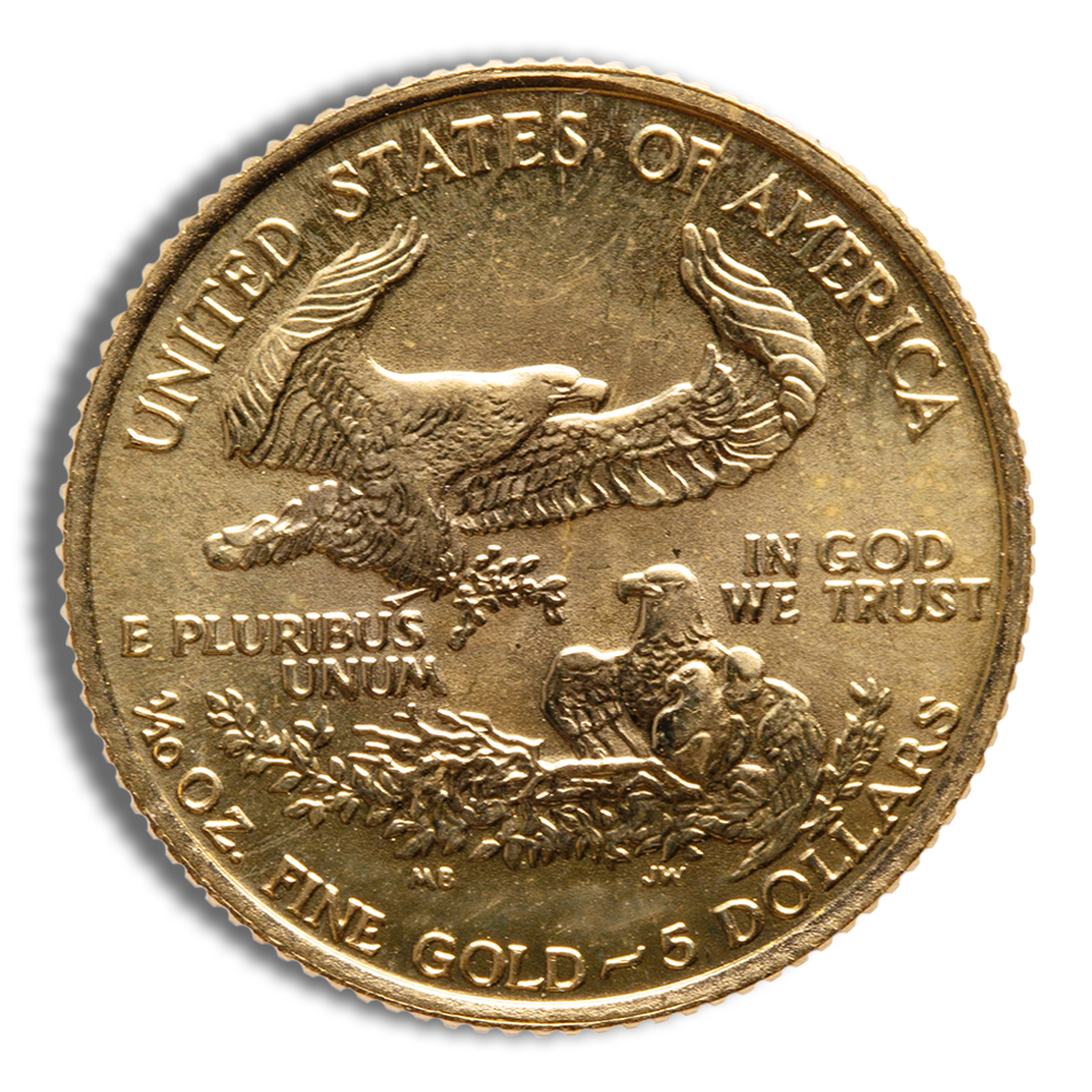 1987 1/10 oz Gold Eagle - BU (MCMLXXXVII) - Image 2