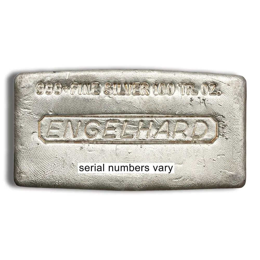 100 oz Silver Bar - Engelhard (Poured/Extruded) - Image 2