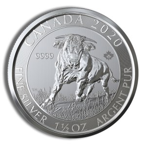 2020 1.5 oz Canadian Silver Bull Coin in Silver Subscription
