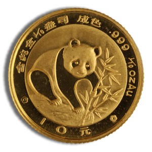 1/10 oz Gold Panda in precious metal subscriptions from Atlas Bullion