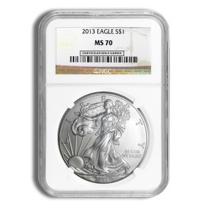 2013 Silver Eagle NGC MS70