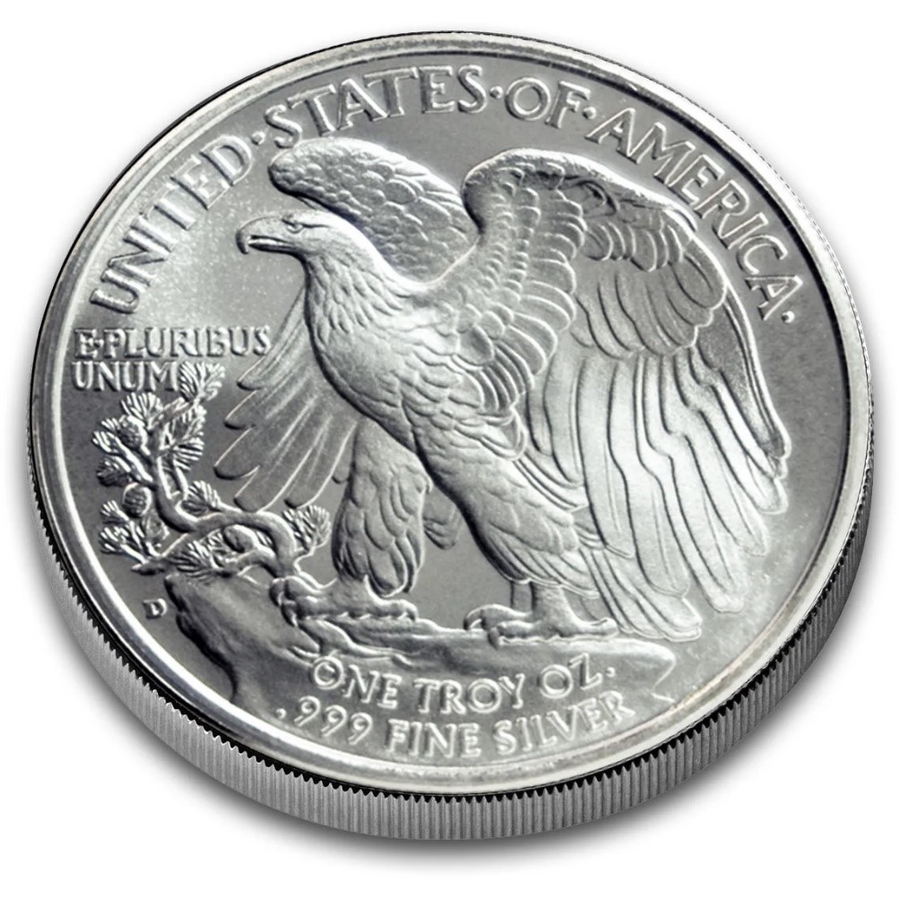 1 oz Silver Round - Walking Liberty - Image 2