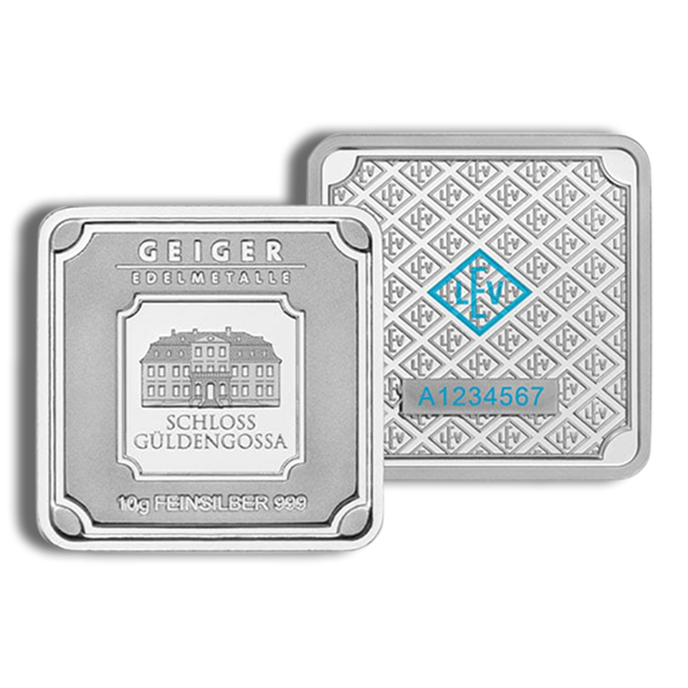 30 x 10 gram Silver Geiger Bar Box - Image 2