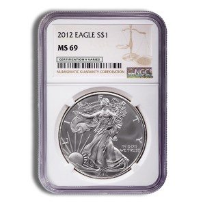 2012 Silver Eagle NGC MS69