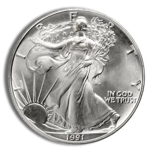 1991 Silver American Eagle - BU