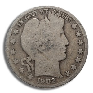 $1 FV 90% Silver Barber Half Dollars - G-VG
