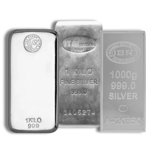 1 Kilo Silver Bar - Design Varies