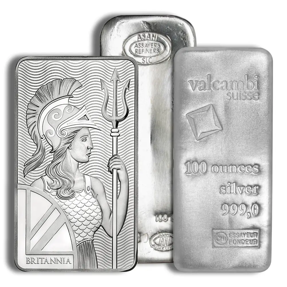 100 oz Silver Bar in God Mode Silver Subscription