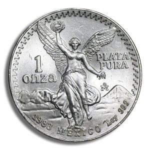 1983 1 oz Silver Mexican Libertad - BU
