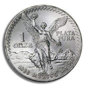 1986 1 oz Silver Mexican Libertad - BU
