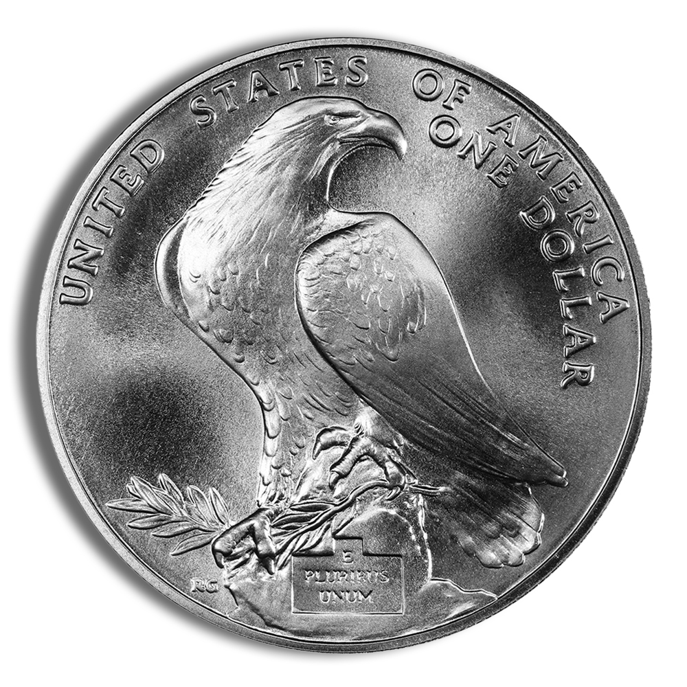 1984-P $1 LA Olympic Silver Commemorative - BU - Image 2