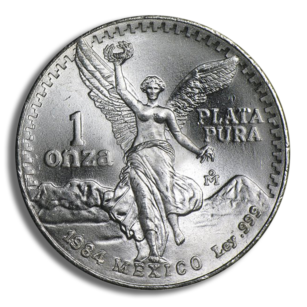 1984 1 oz Silver Mexican Libertad - BU