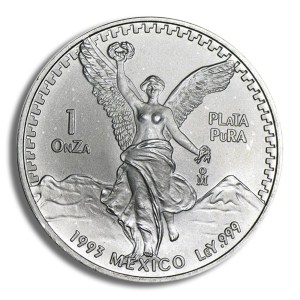 1993 1 oz Silver Mexican Libertad - BU