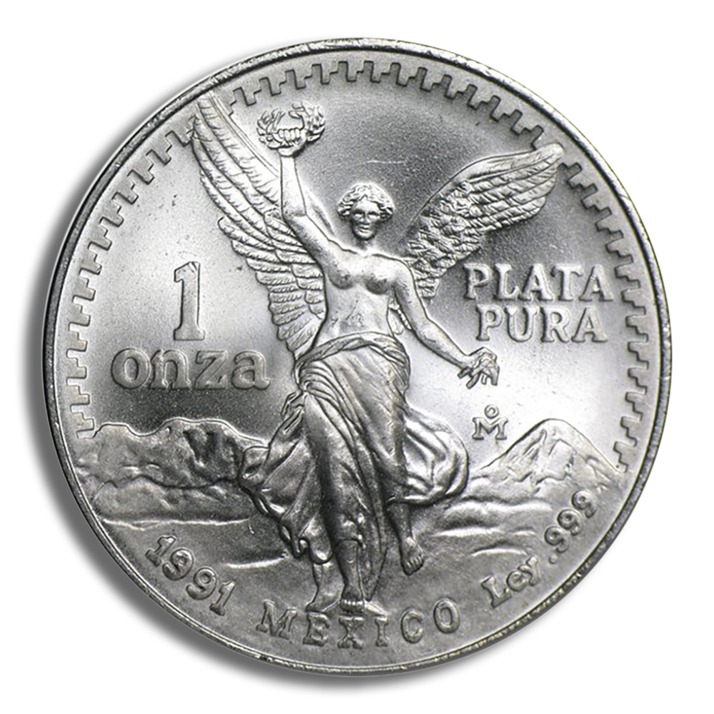 1991 1 oz Silver Mexican Libertad - BU