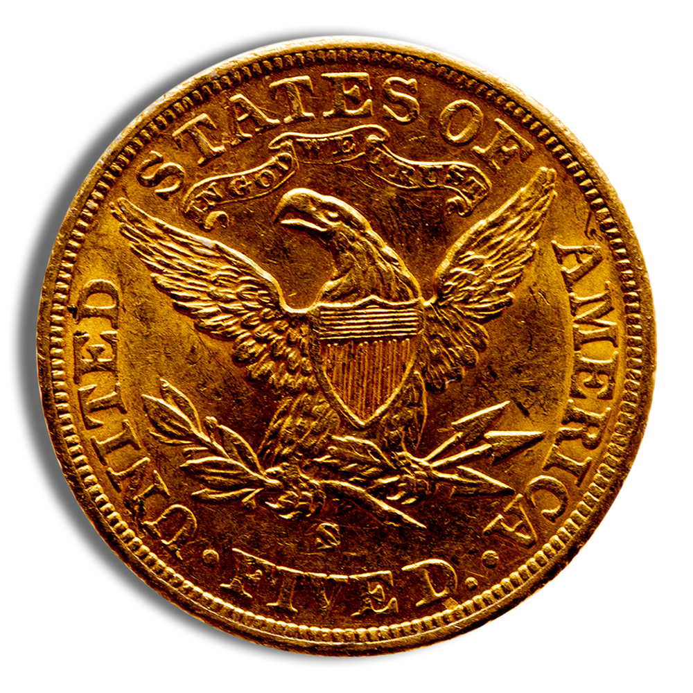 $5 Gold Liberty Half Eagle - AU - Image 2