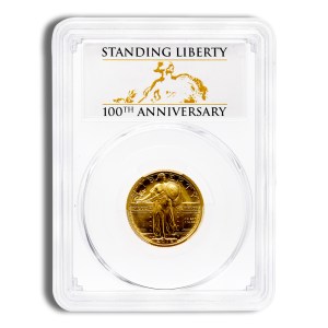 2016-W 1/4 oz Gold Standing Liberty Centennial Coin PCGS SP70