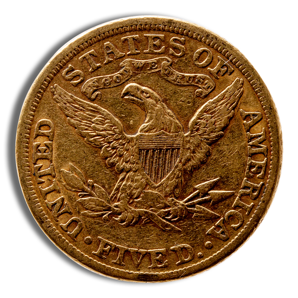 $5 Gold Liberty Half Eagle - VF - Image 2
