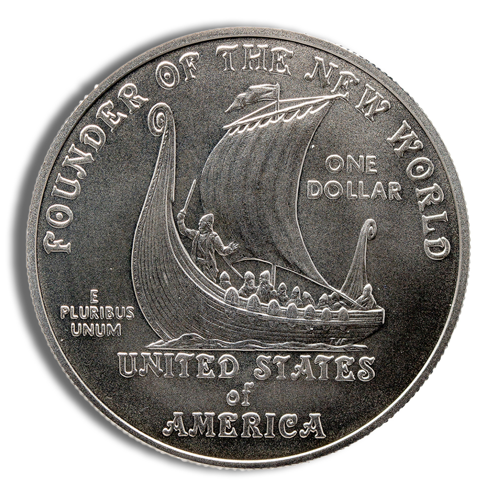 2000-P $1 Leif Ericson Silver Commemorative - BU - Image 2