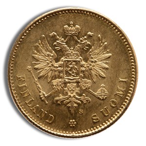 Finland 20 Markkaa Gold Coin