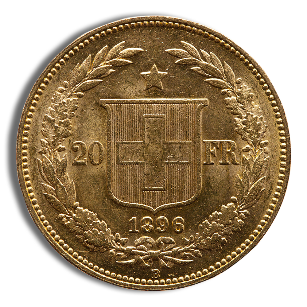 Switzerland Gold 20 Francs - Helvetica (1883-1896) - Image 2