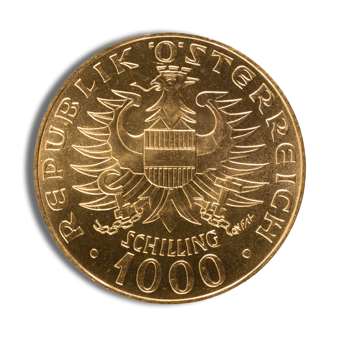 Austria 1000 Schilling Gold Coin - Image 2